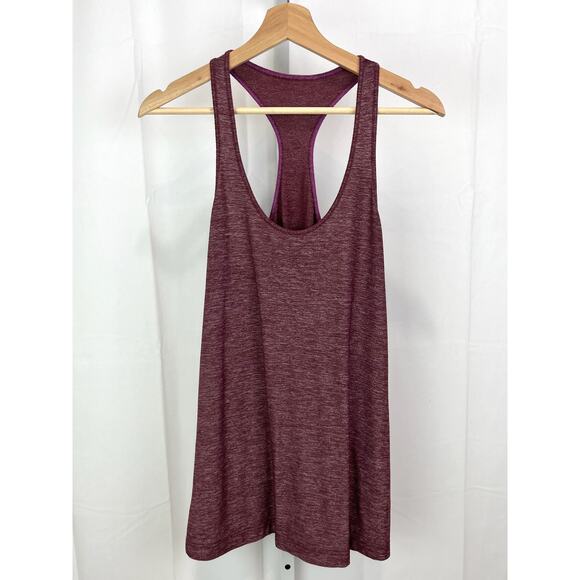 LULULEMON Estimated 6 Racerback Tank Top Sleeveless Shirt Heather Purple Red - Picture 1 of 3
